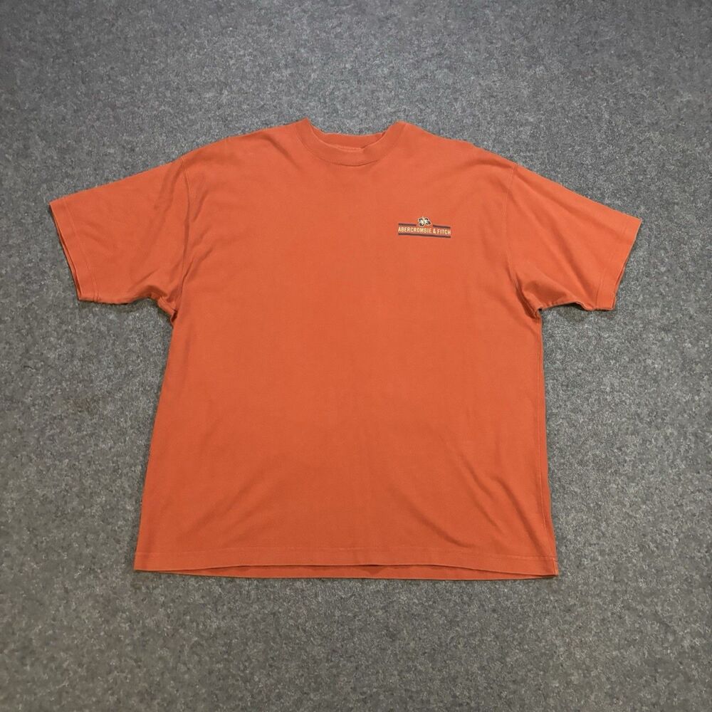 Vintage Abercrombie & Fitch T-Shirt Men’s XL Orange Y2K Locals Only